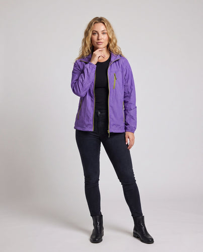 Unisex nan ultraleichte Kapuzenjacke mit Packfunktion, wind- und wasserabweisender DWR-Beschichtung und Reißverschlusstaschen Echo Archiv