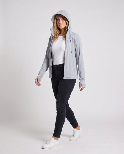 Unisex nan ultraleichte UV-Schutz Kapuzenjacke mit integrierter Gesichtsmaske Echo Archiv