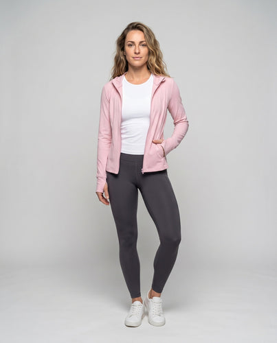 Damen nan seidig-leichte UV-Schutz-Kapuzenjacke mit Daumenstulpen und Frontreißverschluss Echo Archiv