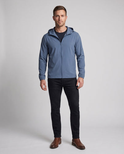 Unisex nan packbare Stadt-Windjacke mit ergonomischem Schnitt Kapuze und verdeckten Reißverschlusstaschen Echo Archiv