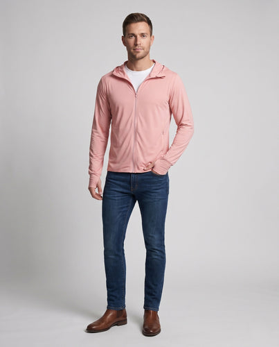 Unisex nan ultraleichte Sonnenschutzjacke mit Schildkapuze und kühlendem Eisseidenstoff Echo Archiv