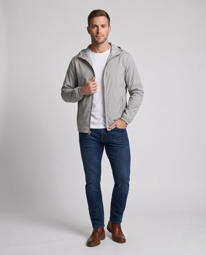 Unisex nan ultraleichte wasserabweisende Regenjacke mit Kapuze und Reißverschlusstaschen Echo Archiv