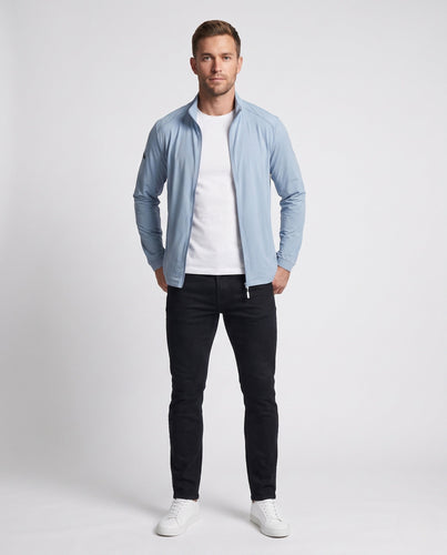 Herren nan leichte atmungsaktive Softshelljacke mit Stehkragen und durchgehendem Reißverschluss Echo Archiv