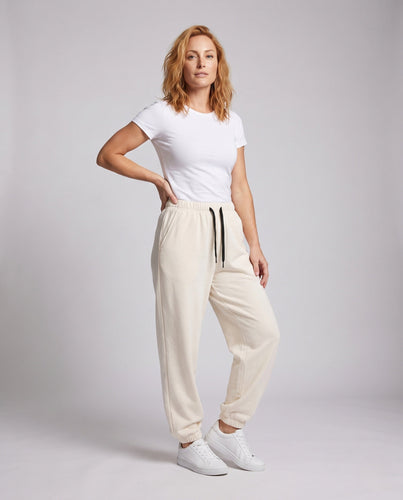 Damen bequeme Freizeithose mit elastischem Bund und seitlichen Taschen Echo Archiv