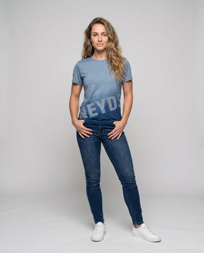 Damen modernes Sport-T-Shirt mit grafischem Design Echo Archiv