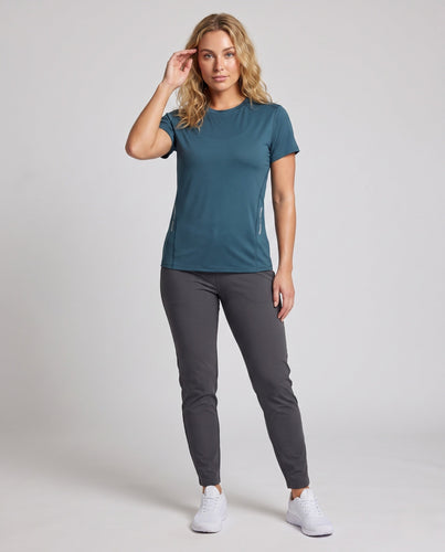 Damen sportliches Funktions-T-Shirt mit atmungsaktiver Struktur Echo Archiv