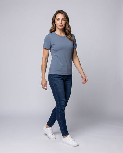 Damen angenehm strukturiertes Freizeit-T-Shirt Echo Archiv