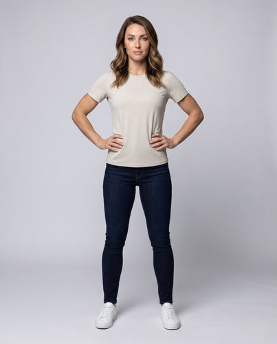 Damen Atmungsaktives Kurzarm-Funktionsshirt mit Netzmaterial Echo Archiv