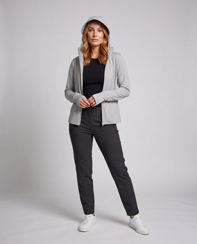 Damen Funktionsjacke mit atmungsaktiven Eigenschaften und verstellbarem Kapuzenkragen Echo Archiv