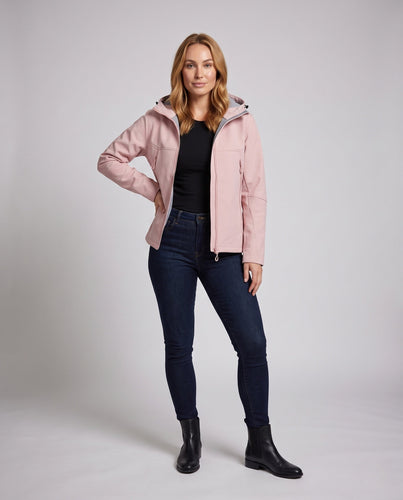 Damen Funktionsjacke mit verstellbarem Kapuzendesign und atmungsaktiven Einsätzen Echo Archiv
