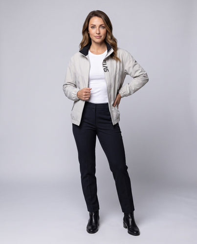Damen modische Übergangsjacke mit hohem Kragen und praktischen Reißverschlusstaschen Echo Archiv
