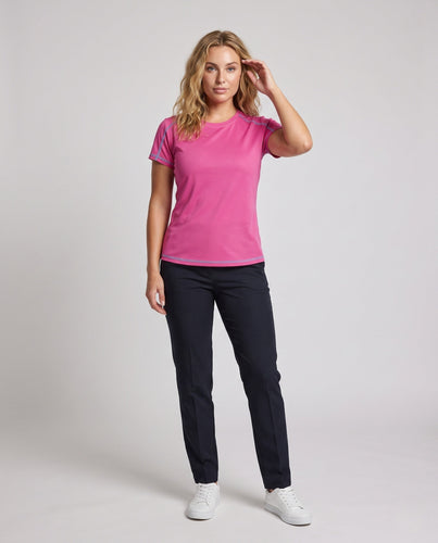 Damen Sportliches Funktions-T-Shirt mit atmungsaktiven Einsätzen Echo Archiv