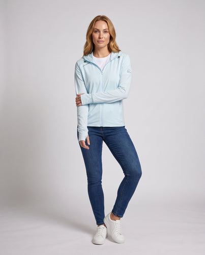 Damen technische Sportjacke mit UV-Schutz und atmungsaktiver Struktur Echo Archiv
