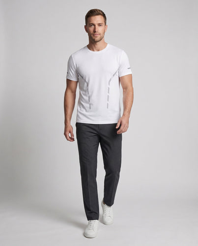 Herren Atmungsaktives Kurzarm Laufshirt Echo Archiv