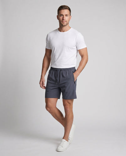Herren Sportliche Shorts mit schnelltrocknendem Material und seitlichen Reißverschlusstaschen Echo Archiv