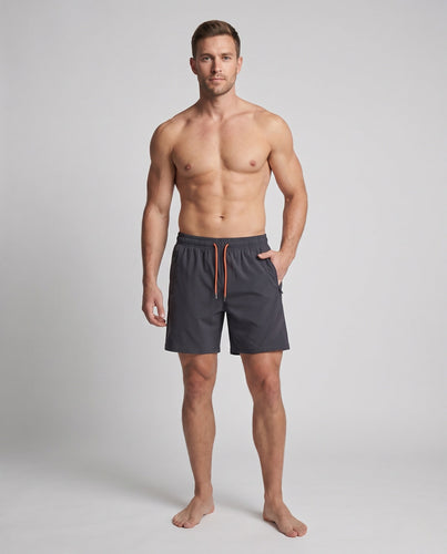 Herren Sportliche Trainingsshorts mit atmungsaktiven Mesh-Einsätzen Echo Archiv
