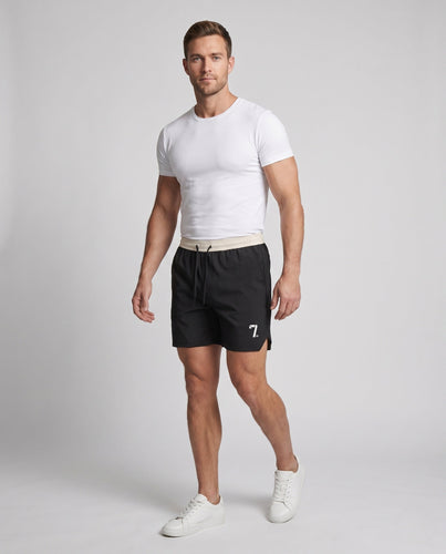 Herren Sportliche Trainingsshorts mit elastischem Bund und atmungsaktiven Einsätzen Echo Archiv