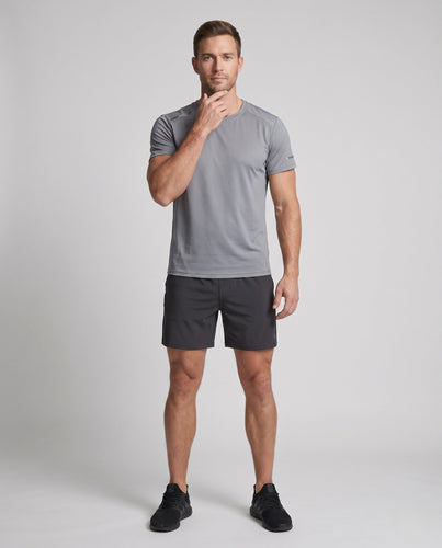 Herren sportliches Lauf-T-Shirt mit atmungsaktiven Mesh-Einsätzen Echo Archiv