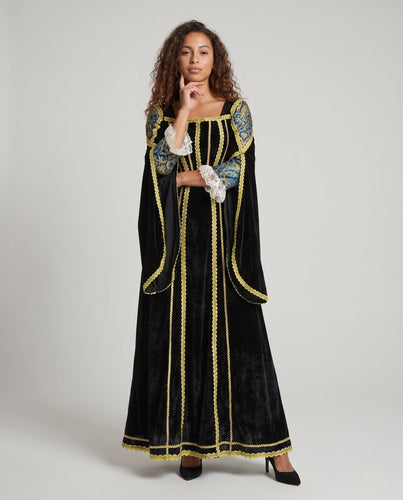 Frauen Elegantes Abendkleid mit Raffinierten Ärmeln Echo Archiv