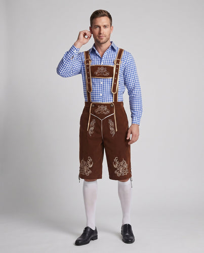 Herren Trachten Shorts mit aufwändigen Verzierungen Echo Archiv