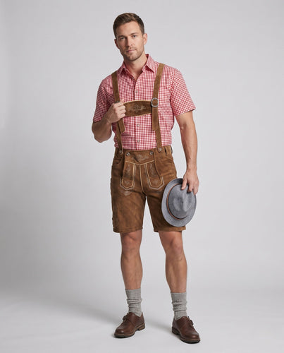 Herren Trachten Shorts mit aufwendiger Stickerei Echo Archiv