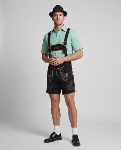 Herren traditionelle Volkshorts mit aufwändiger Stickerei Echo Archiv