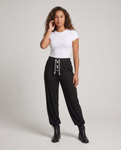 Frauen Bequeme Freizeit-Hosen mit individuell einstellbarem Bund Echo Archiv