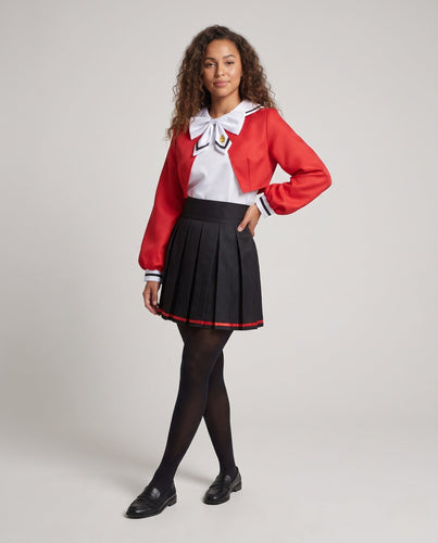 Damen Cosplay-Kleid mit schickem Kragen und üppigem Rock Echo Archiv
