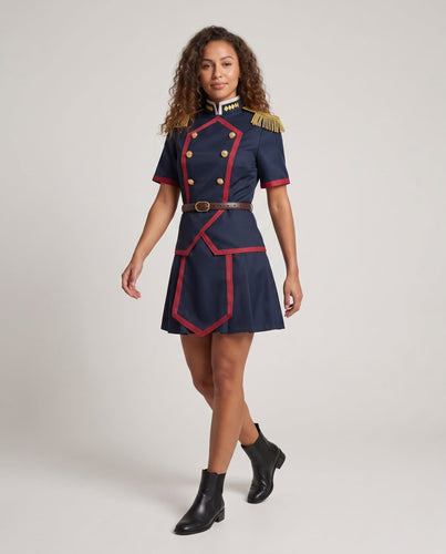 Damen Cosplay-Kostümset mit historischer Uniformjacke, Handschuhen und Accessoires Echo Archiv