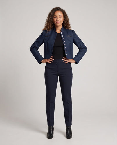Damen elegante Kurzjacke mit dekorativen Knopfdetails Echo Archiv