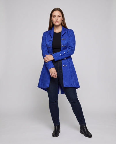 Damen eleganter Damenfrack mit filigranen Verzierungen und verschlusslosen Ärmelabschlüssen – Avérine