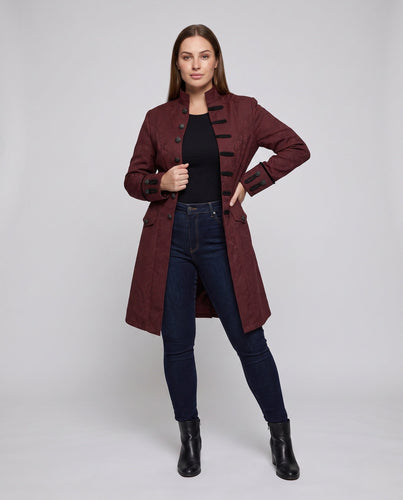 Damen eleganter Frackmantel mit kunstvollen Verzierungen 1786463385 – Montévia