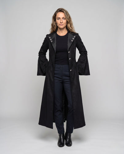Damen Gothic Lange Manteljacke – Célinea