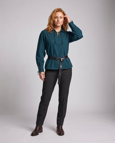 Damen historische Bluse mit elegantem Schnürdesign Echo Archiv