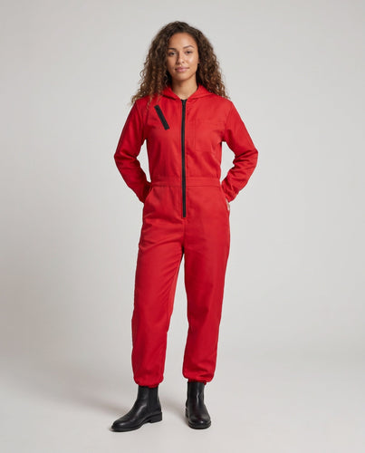 Damen Kapuzenoverall mit praktischen Taschen und Reißverschluss Echo Archiv
