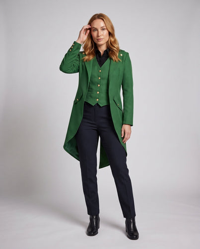Damen Kostümjacke im Vintage-Stil mit asymmetrischem Saum Echo Archiv