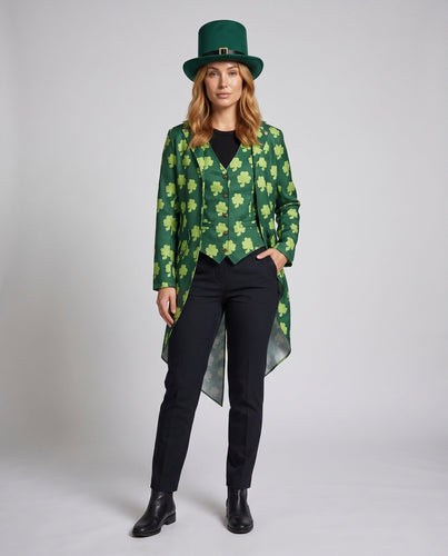 Damen Kostümjacke mit Kleeblättern – Célinea