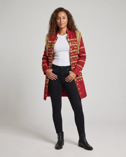 Damen Militärisch inspiriertes Long-Blazer – Valéne