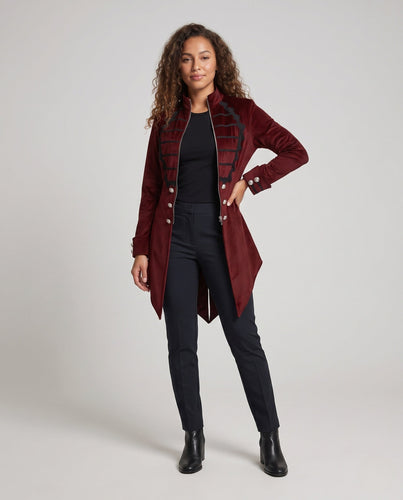 Damen modischer Langzeit-Blazer mit eleganter Frontpartie Echo Archiv