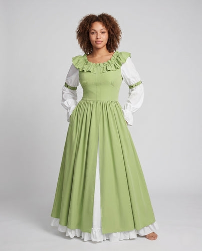 Damen Vintage Maxikleid – Valéora