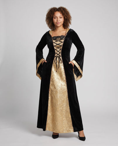 Damen Elegantes Roben-Kleid im mittelalterlichen Stil – Élara
