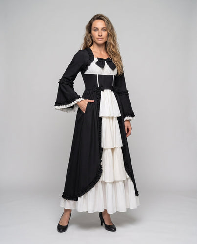 Damen Märchenhafte Ballrobe mit voluminösen Rüschen – Élara