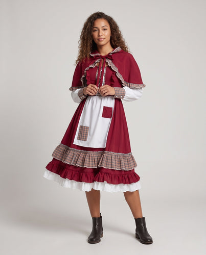 Damen Märchenhaftes Rotkäppchen-Kleid Echo Archiv