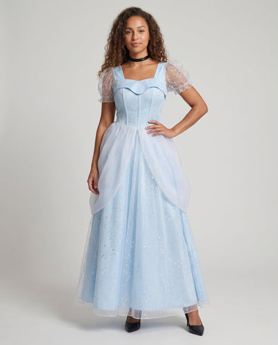 Damen Prinzessinnen Ballkleid mit funkelnden Akzenten Echo Archiv