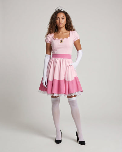 Damen Prinzessinnenkleid mit romantischen Rüschendetails und eleganten Akzenten Echo Archiv