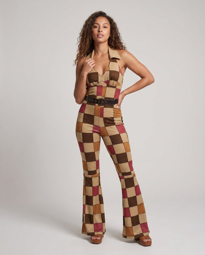 Damen Retro Overall im Schlangenleder-Look Echo Archiv