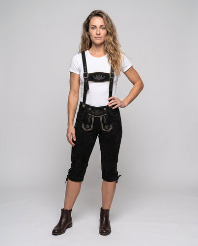 Damen Trachten-Latzhose mit eleganter Stickerei – Lunéa