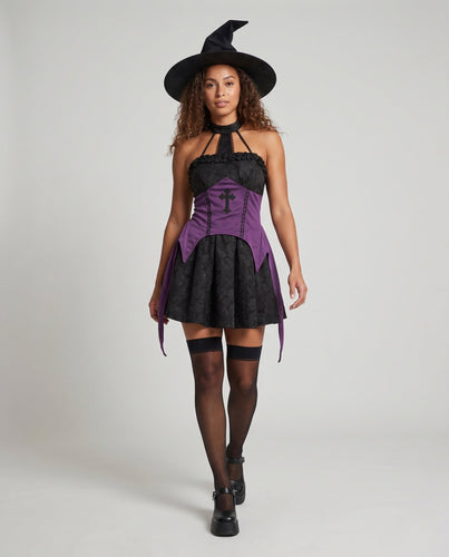 Damen zauberhaftes Hexenkleid mit elegantem Tüll und raffinierten Details Echo Archiv