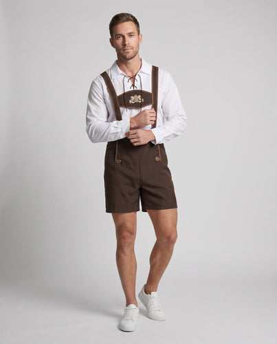 Herren Lederne Latzhose Echo Archiv