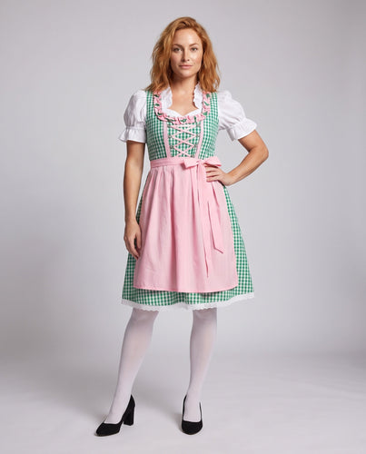 Damen Dirndl mit Schürze und Rüschendetails – Valéora